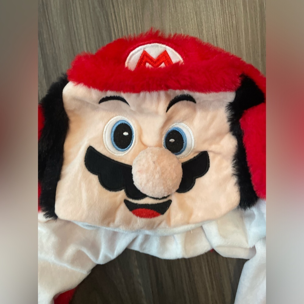 Mario Bros Red Plush Hat with moving ears and lights up OS - Picture 3 of 3